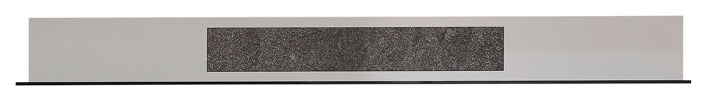 WANDBOARD 150/17/20 cm - Hellgrau/Sahara, Design, Glas/Holzwerkstoff (150/17/20cm) - Novel