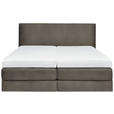 BOXSPRINGBETT 160/200 cm  in Taupe  - Taupe, KONVENTIONELL, Holz/Textil (160/200cm) - Dieter Knoll