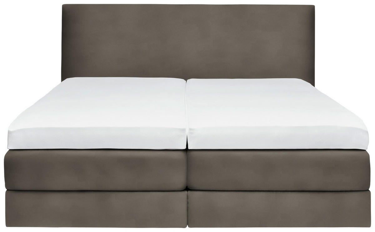 BOXSPRINGBETT 200/200 cm  in Taupe  - Taupe, Konventionell, Holz/Textil (200/200cm) - Dieter Knoll