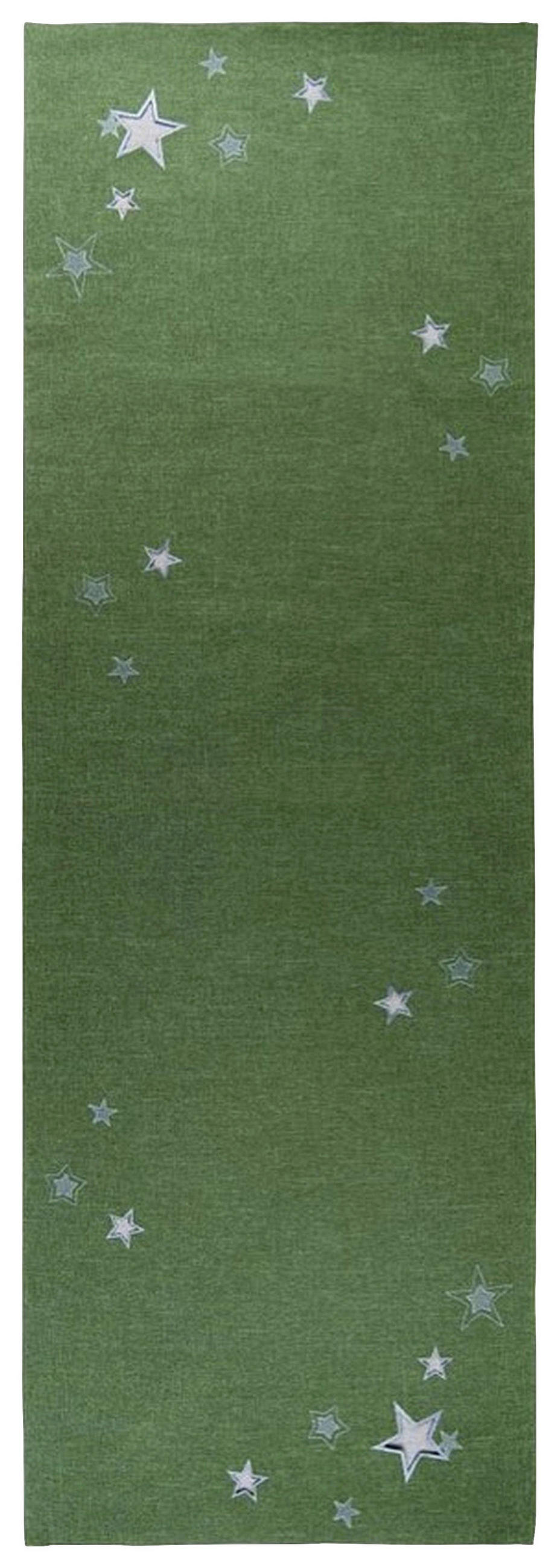 TISCHLÄUFER Textil Hellgrün 40/100 cm  - Hellgrün, Basics, Textil (40/100cm) - X-Mas