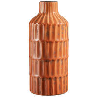 DEKOVASE  - Rotbraun, Basics, Keramik (15,5/35cm) - Light & Living