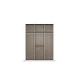 DREHTÜRENSCHRANK in Weiß - Weiß, Design, Holzwerkstoff/Kunststoff (151/197/60cm) - Novel
