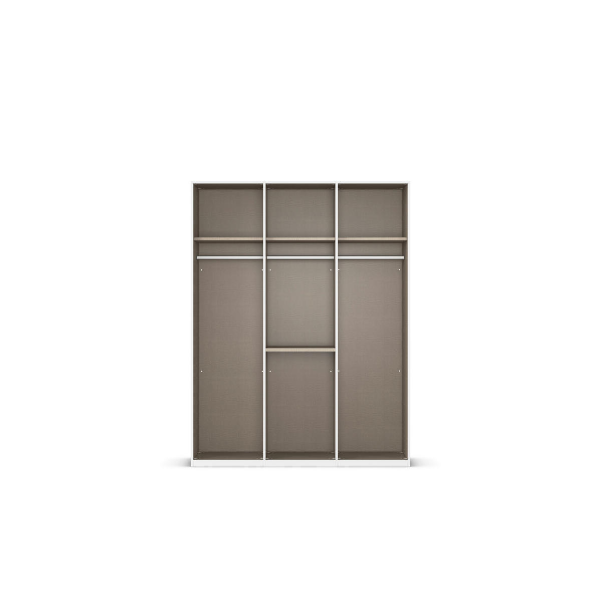 DREHTÜRENSCHRANK  in Eichefarben  - Eichefarben/Silberfarben, Design, Holzwerkstoff/Kunststoff (151/197/60cm) - Novel