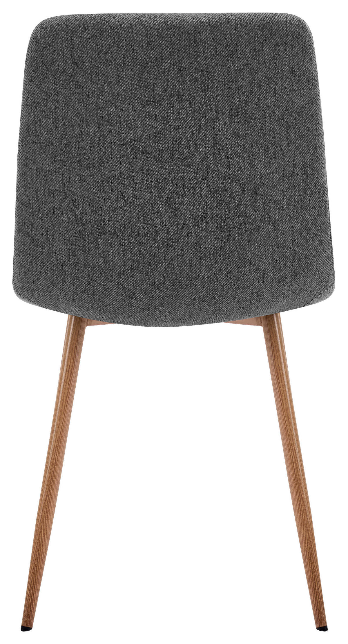 STUHL   Webstoff  Naturfarben, Dunkelgrau  - Dunkelgrau/Naturfarben, Design, Textil/Metall (45/87/55cm) - Stylife