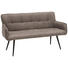 SITZBANK 160/88/60 cm in Braun, Schwarz - Schwarz/Braun, Design, Textil/Metall (160/88/60cm) - Hom`in SITZBANK 160/88/60 cm in Braun, Schwarz - Schwarz/Braun, Design, Textil/Metall (160/88/60cm) - Hom`in