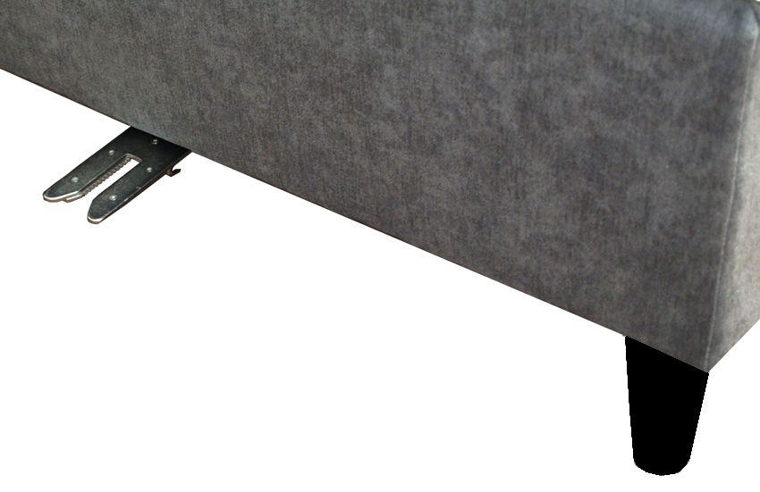 BOX KREVET 90/200 cm     antracit  - crna/antracit, Konvencionalno, drvni materijal/tekstil (90/200cm)