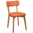 STUHL in Holz, Textil Orange, Eichefarben - Eichefarben/Orange, Design, Holz/Textil (44/82/55cm) - Carryhome STUHL in Holz, Textil Orange, Eichefarben - Eichefarben/Orange, Design, Holz/Textil (44/82/55cm) - Carryhome