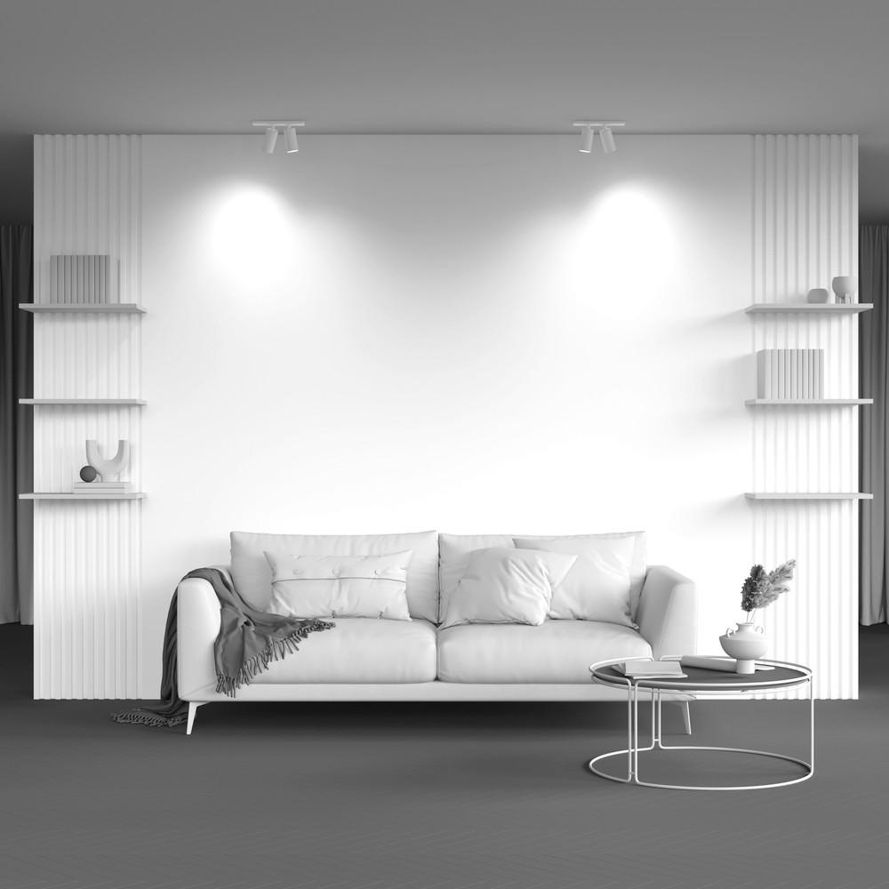 DECKENLEUCHTE    34,4/6/12 cm  - Weiss, Modern, Metall (34,4/6/12cm) - MAYTONI