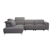 WOHNLANDSCHAFT in Textil Grau - Grau, Design, Textil (238/290cm) - Pure Home Lifestyle