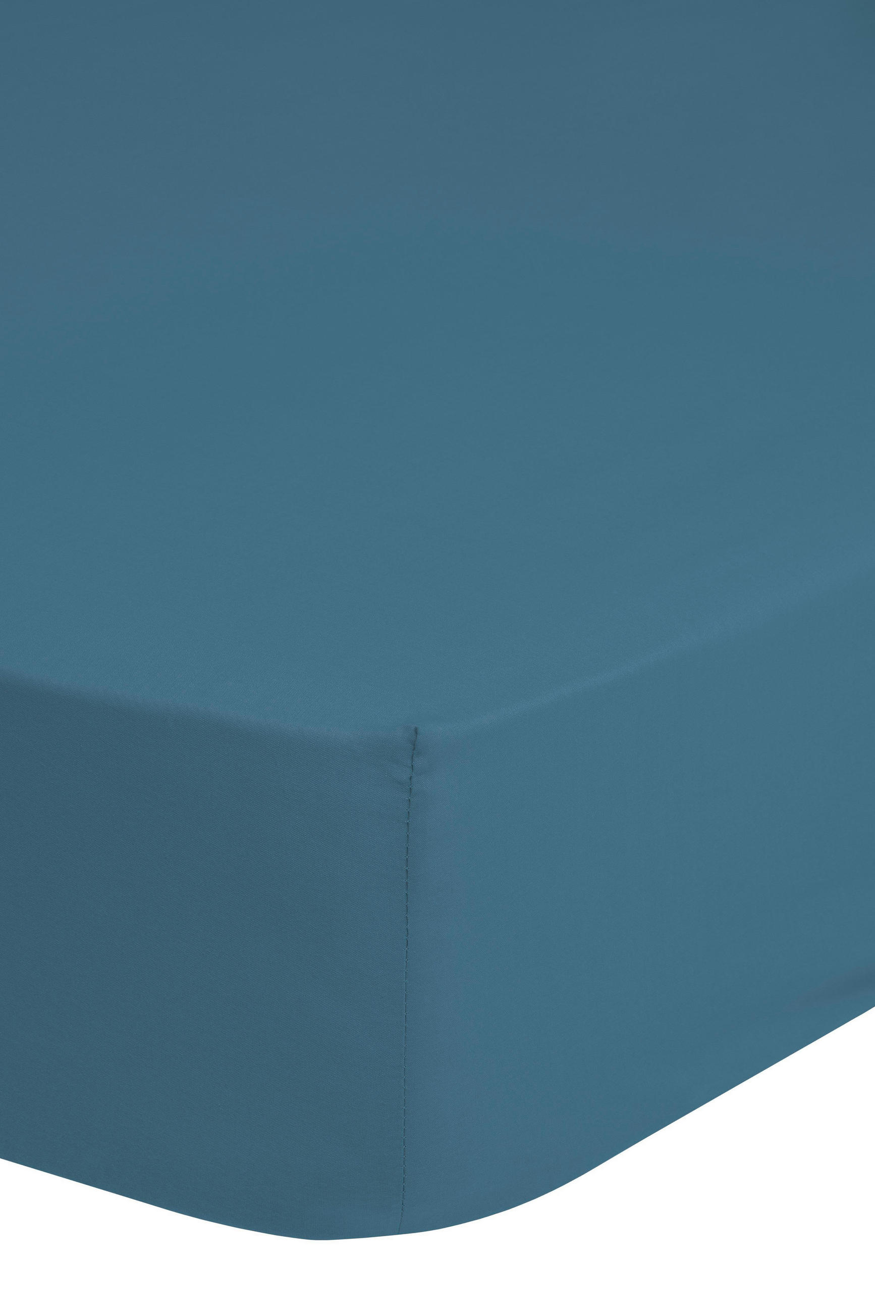 SPANNLEINTUCH 140/200 cm Satin  - Blau, Basics, Textil (140/200cm) - MID.YOU