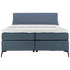 BOXSPRINGBETT 180/200 cm  in Blau, Dunkelblau  - Blau/Schwarz, Design, Textil/Metall (180/200cm) - Hom`in