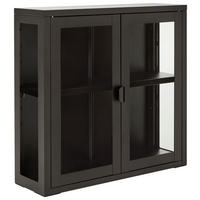 HÄNGEVITRINE in Schwarz  - Schwarz, Design, Glas/Metall (60/57/18cm) - Xora