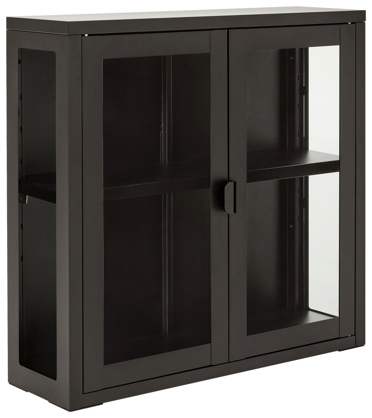 HÄNGEVITRINE in Schwarz  - Schwarz, Design, Glas/Metall (60/57/18cm) - Xora