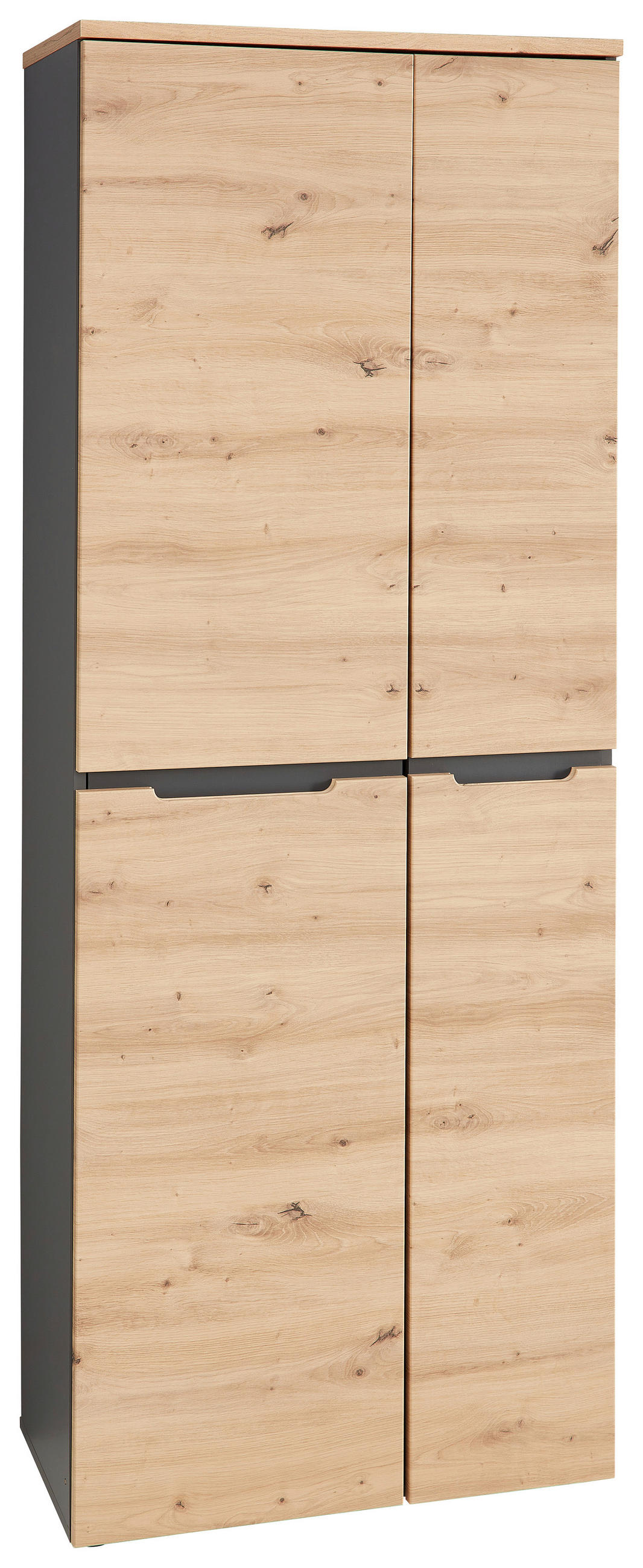 ARHIVSKA OMARA  barve grafita, hrast artisan  - barve grafita/hrast artisan, Moderno, leseni material (75/197/38cm) - Voleo