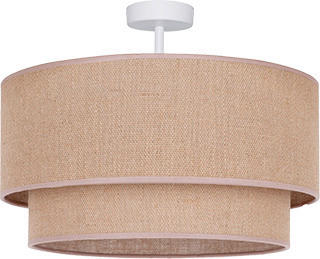 DECKENLEUCHTE Boho 45/30 cm   - Beige, Design, Textil (45/30cm)