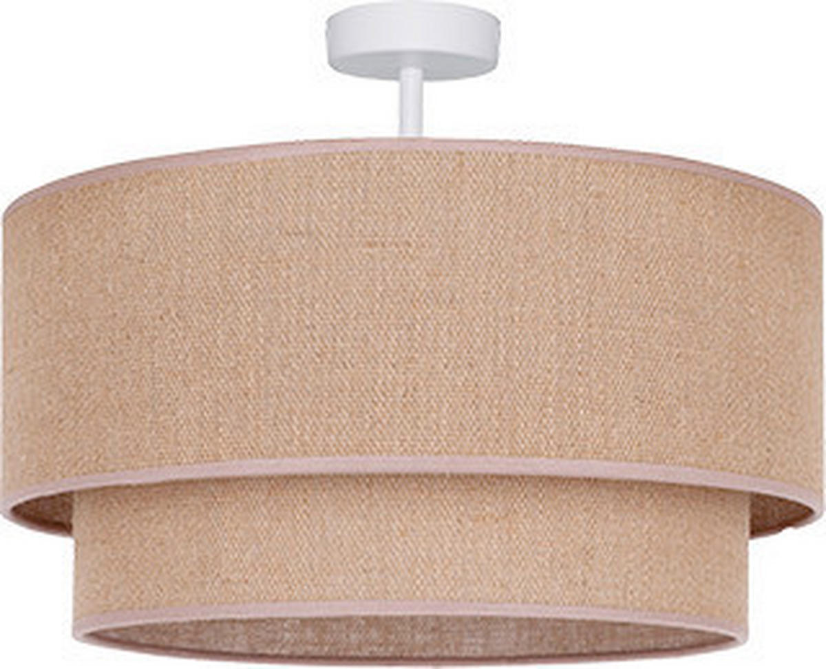 DECKENLEUCHTE Boho 45/30 cm   - Beige, Design, Textil (45/30cm)