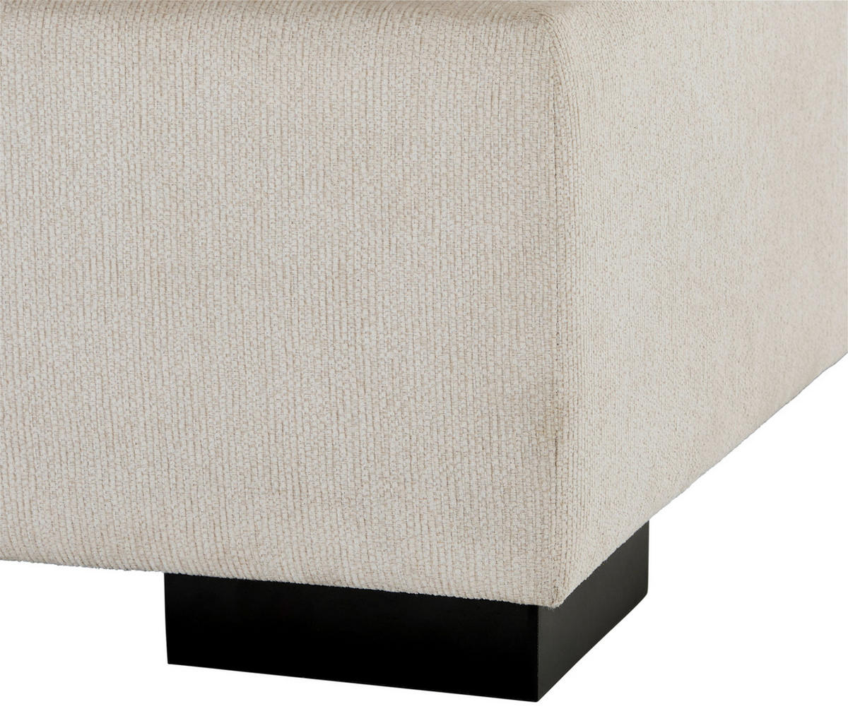ROHOVÁ SEDACIA SÚPRAVA, textil, krémová - krémová/tmavohnedá, Basics, drevo/textil (301/315cm) - Livetastic