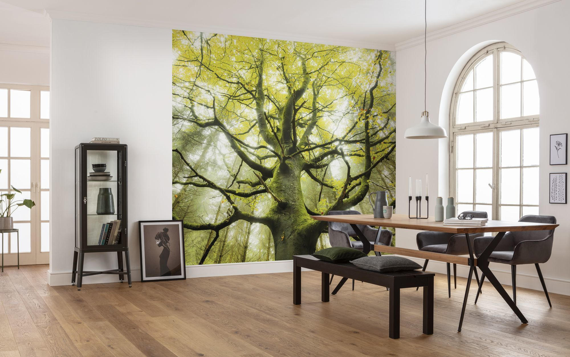 FOTOTAPETE  - Grün, Trend, Textil (450/280cm)
