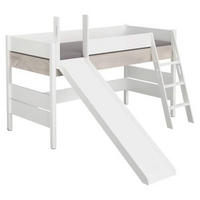 SPIELBETT 90/200 cm  - Weiss/Silbereichenfarben, Konventionell, Holz/Holzwerkstoff (90/200cm) - Paidi