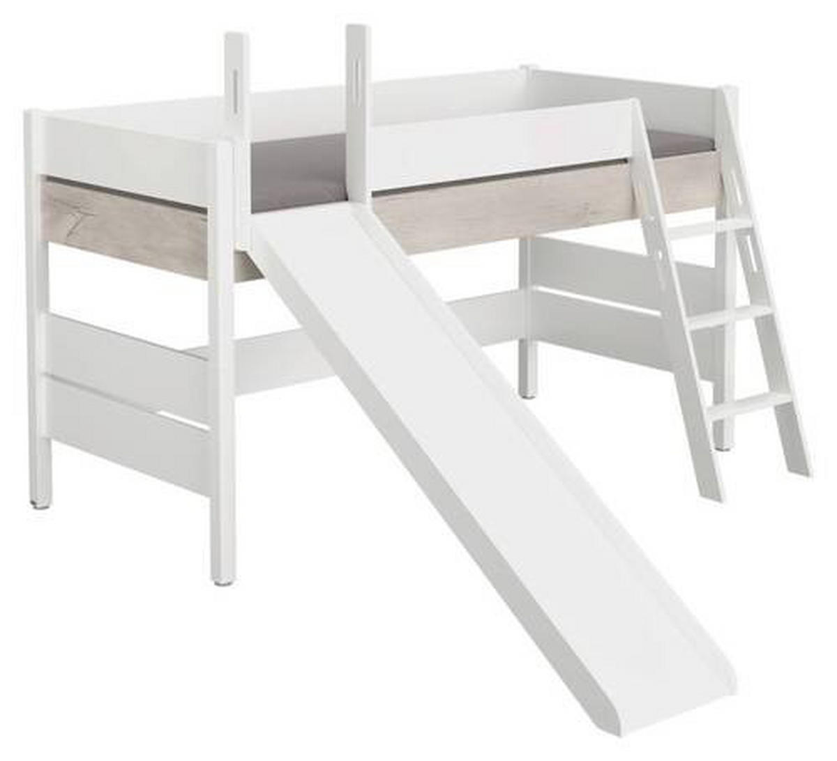 SPIELBETT 90/200 cm  - Weiss/Silbereichenfarben, Konventionell, Holz/Holzwerkstoff (90/200cm) - Paidi