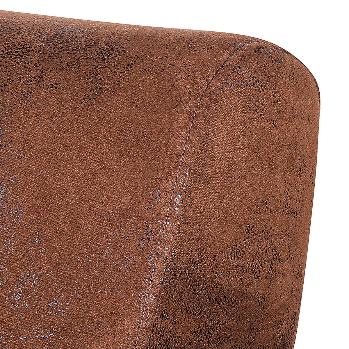 3-SITZER-SOFA in Lederlook Braun  - Dunkelbraun/Braun, Design, Textil (190/80/89cm) - Livetastic