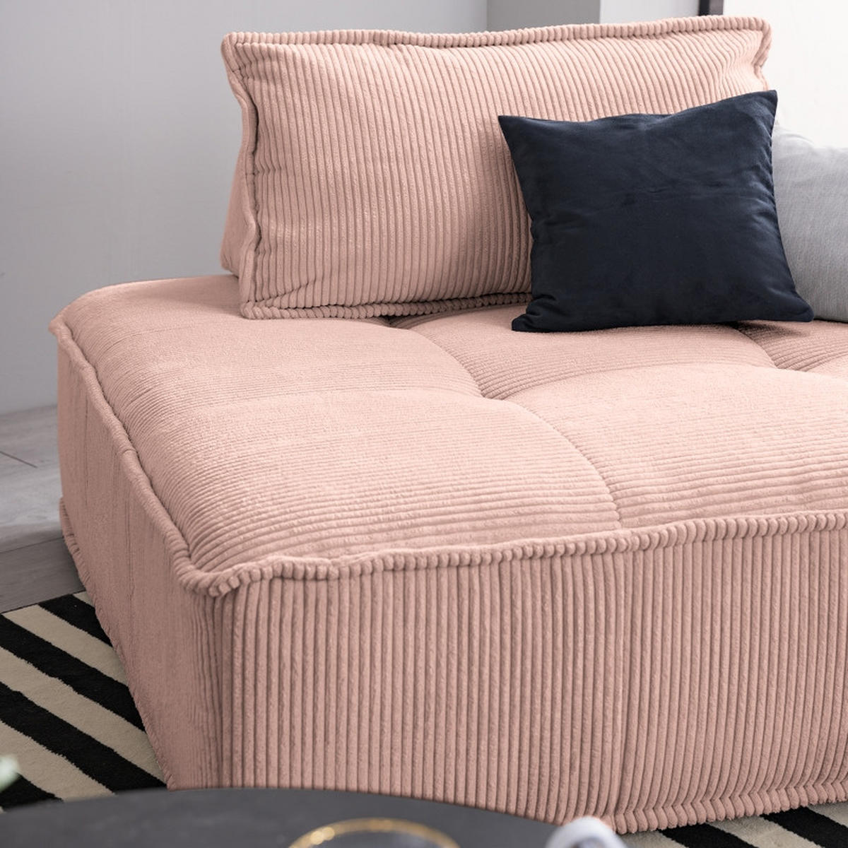 RÜCKENKISSEN   83/25/42 cm  - Flieder, Modern, Textil (83/25/42cm) - Trendmanufaktur