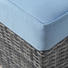 Loungegarnitur 14-teilig - Grau/Hellblau, Design, Glas/Kunststoff (215/211cm) - Amatio