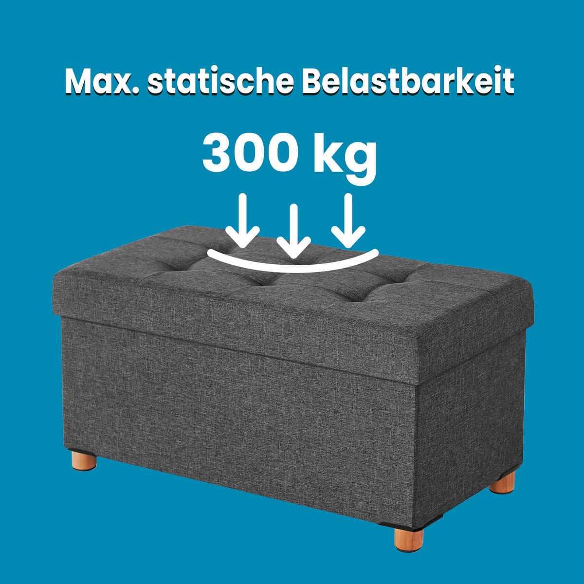 SITZBOX  - Grau, Basics, Textil (76/40/38cm)
