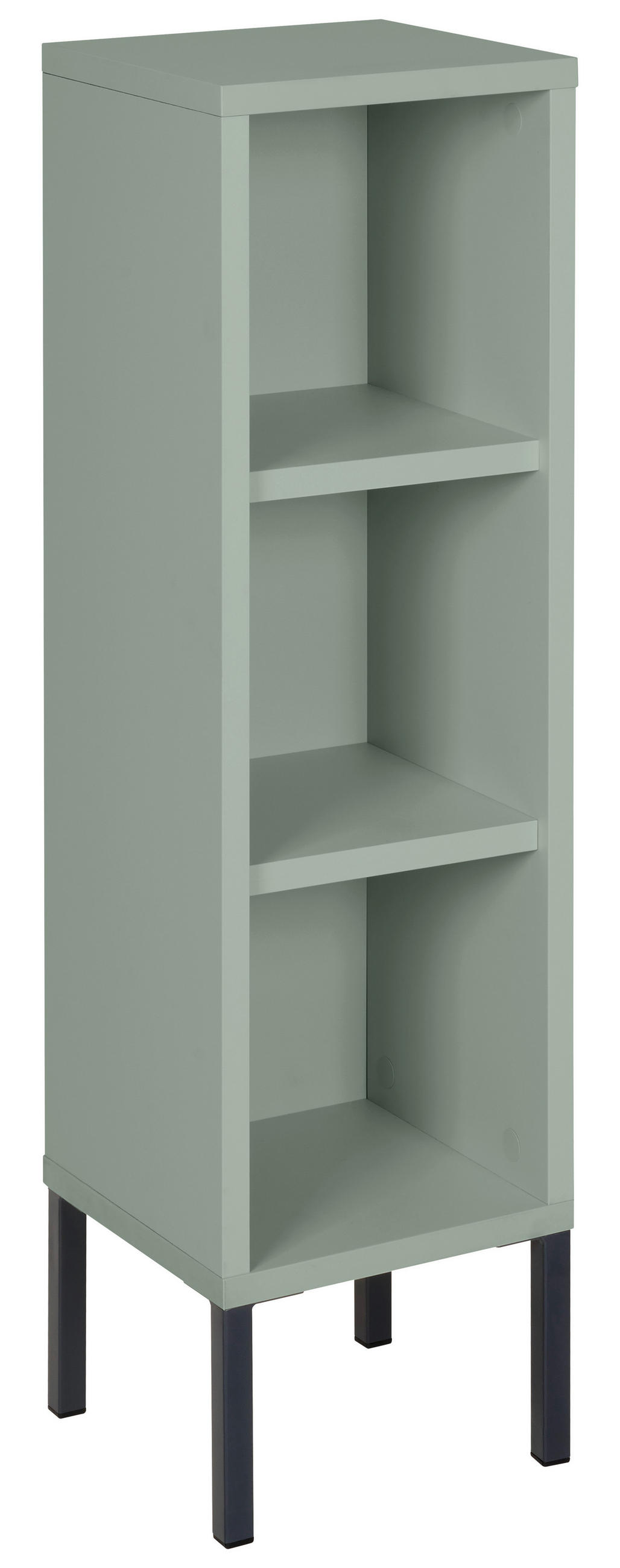 ÁLLÓ POLC BABASZOBÁBA MIA  - antracit/zöld, Basics, faalapú anyag/fém (25/89/25cm) - Jimmylee