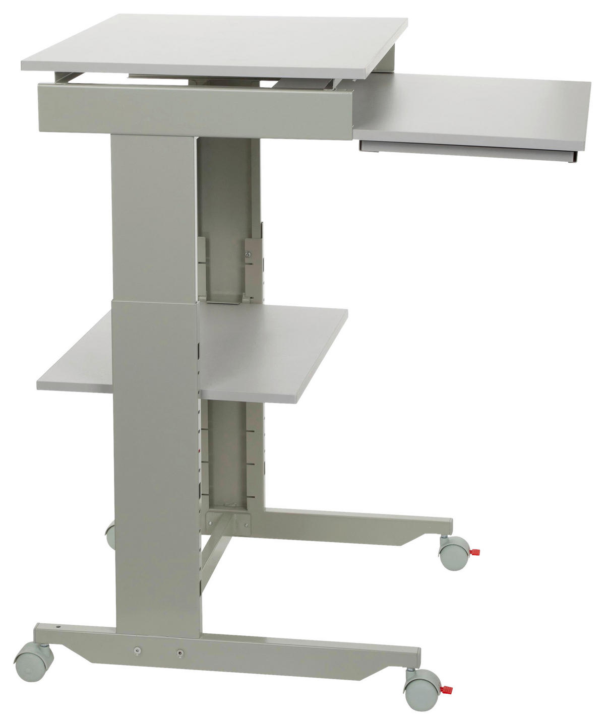 SCHREIBTISCH  in Grau  - Grau, Basics, Holzwerkstoff/Kunststoff (60/71,5-107,5/50cm) - MID.YOU