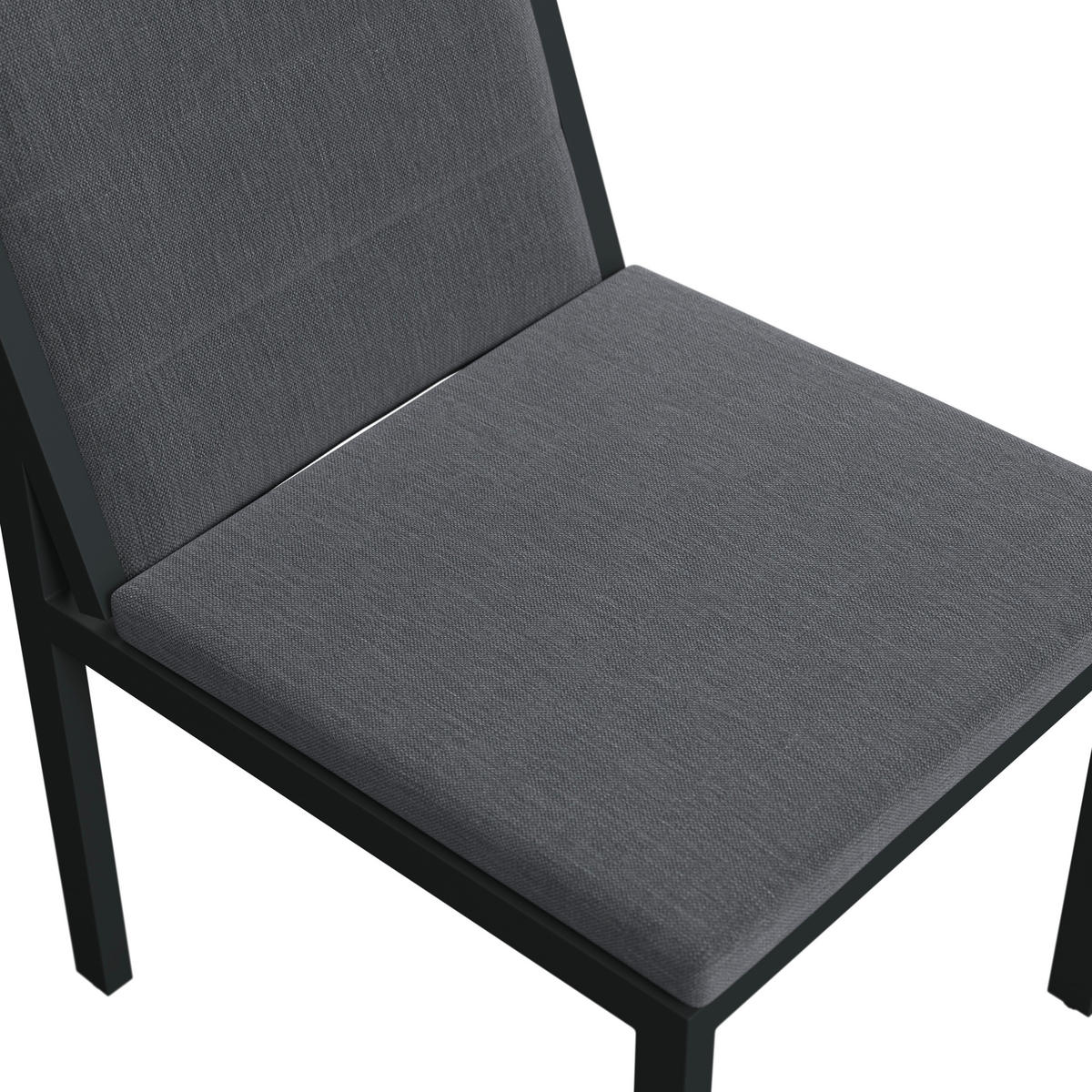 LOUNGESESSEL  - Anthrazit/Grau, MODERN, Textil/Metall (50/82/62cm) - Amatio