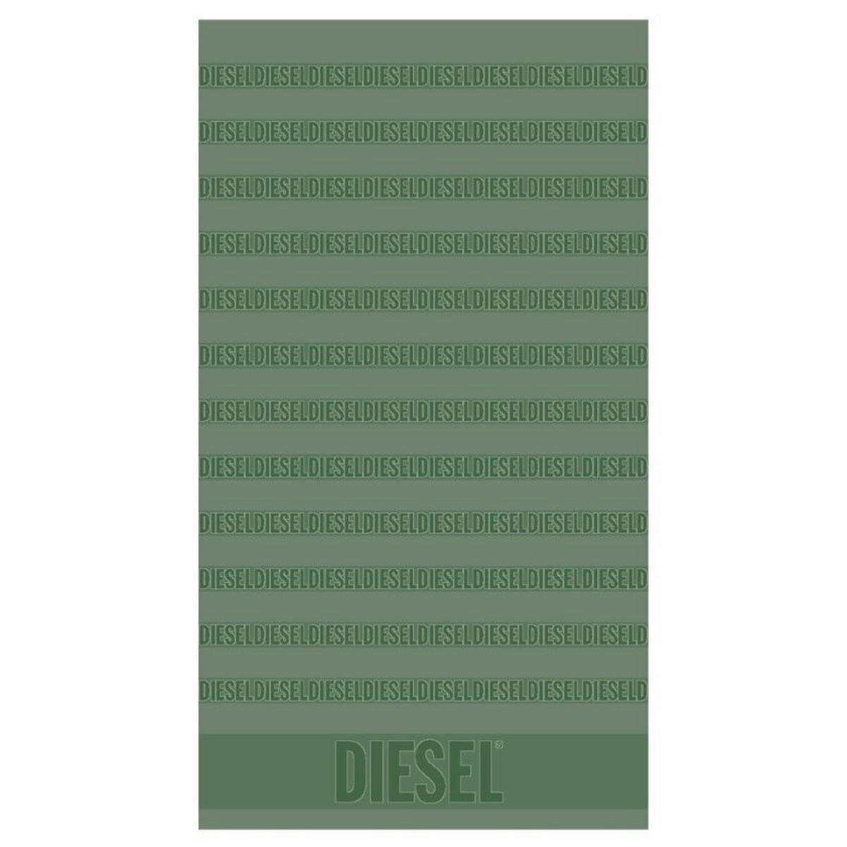 STRANDTUCH RUNNING LOGO Grün 100/180 cm  - Grün, Basics, Textil (100/180cm) - Diesel