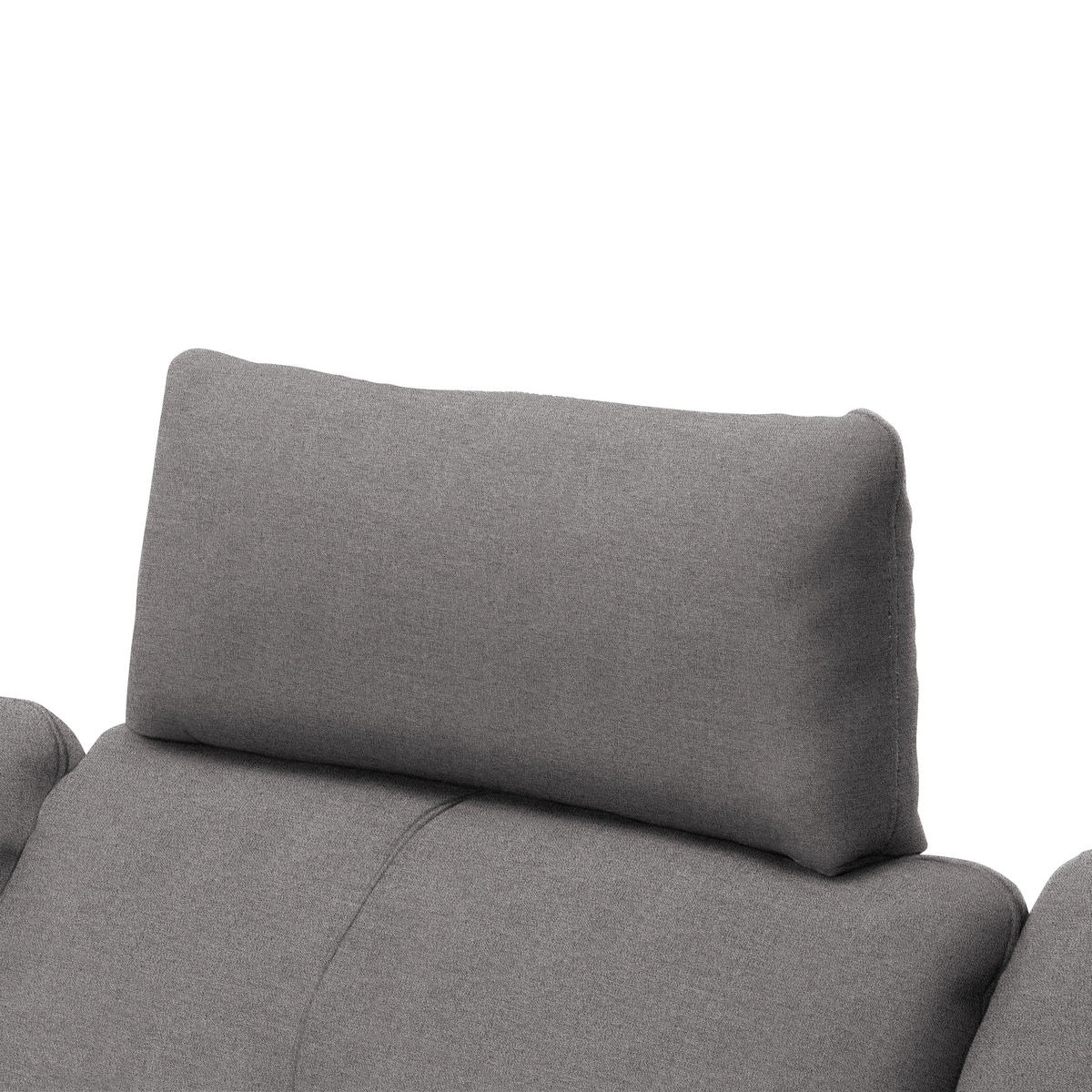 ECKSOFA in Webstoff Anthrazit  - Anthrazit/Schwarz, Design, Textil/Metall (179/301cm) - Chilliano