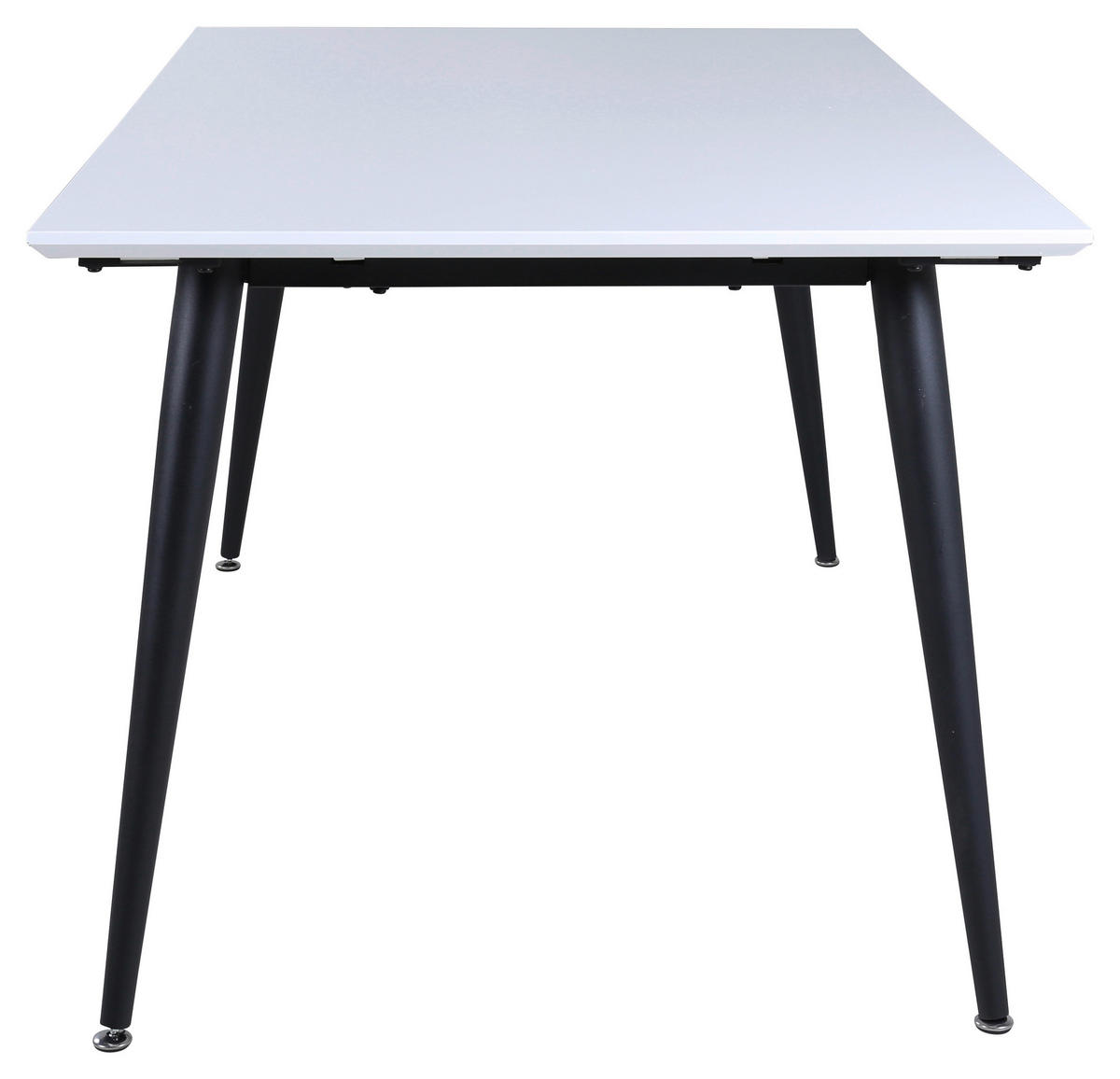 MATBORD i metall, plast 150/90/76 cm   - vit/svart, Design, metall/plast (150/90/76cm) - Livetastic