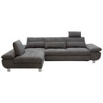 ECKSOFA Grau Webstoff  - Alufarben/Grau, Design, Textil (203/310cm) - Xora