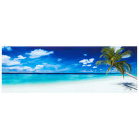 GLASBILD Strand & Meer  - Multicolor, KONVENTIONELL, Glas (33/98/1,40cm) - Euroart