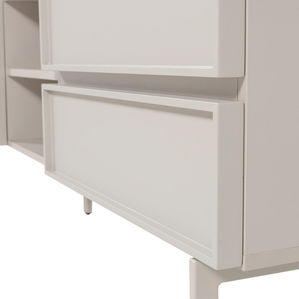 LOWBOARD TOURS 180/51/42 cm 2 Schublade(n) stehend  - Sandfarben, Design, Holzwerkstoff/Metall (180/51/42cm) - Livetastic