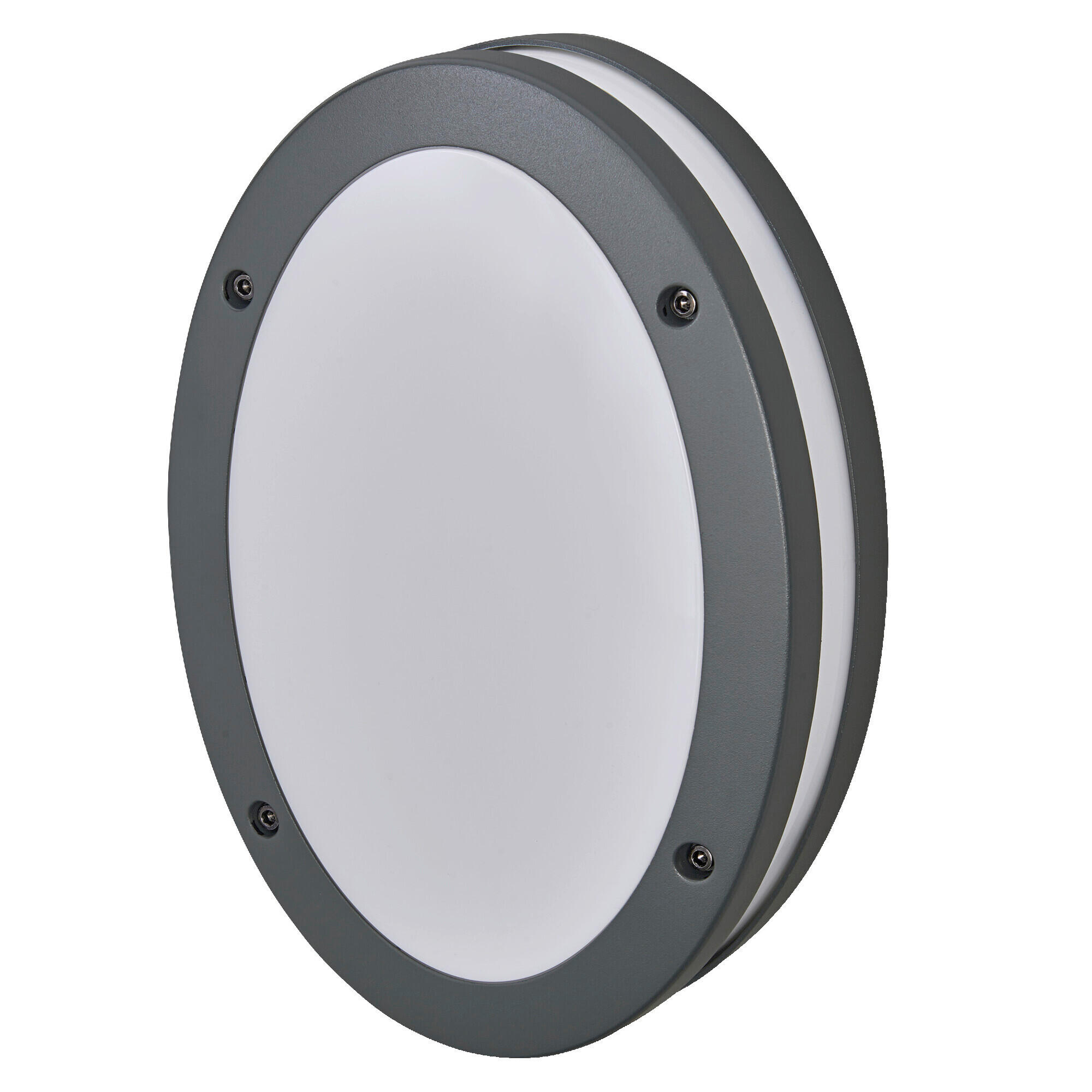 AUßENLEUCHTE 20/9/29 cm   - Dunkelgrau, Basics, Kunststoff/Metall (20/9/29cm) - Osram