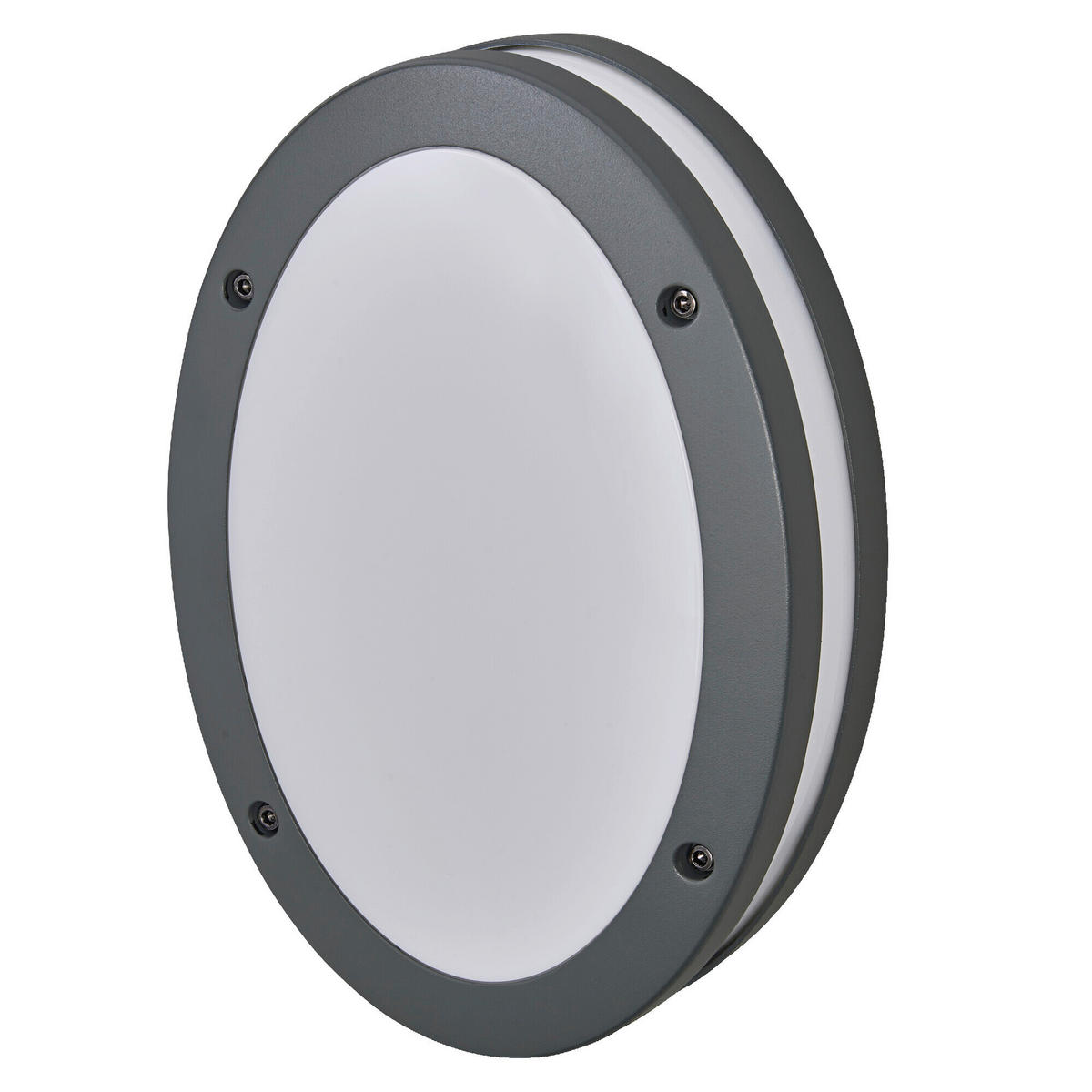 AUßENLEUCHTE 20/9/29 cm   - Dunkelgrau, Basics, Kunststoff/Metall (20/9/29cm) - Osram