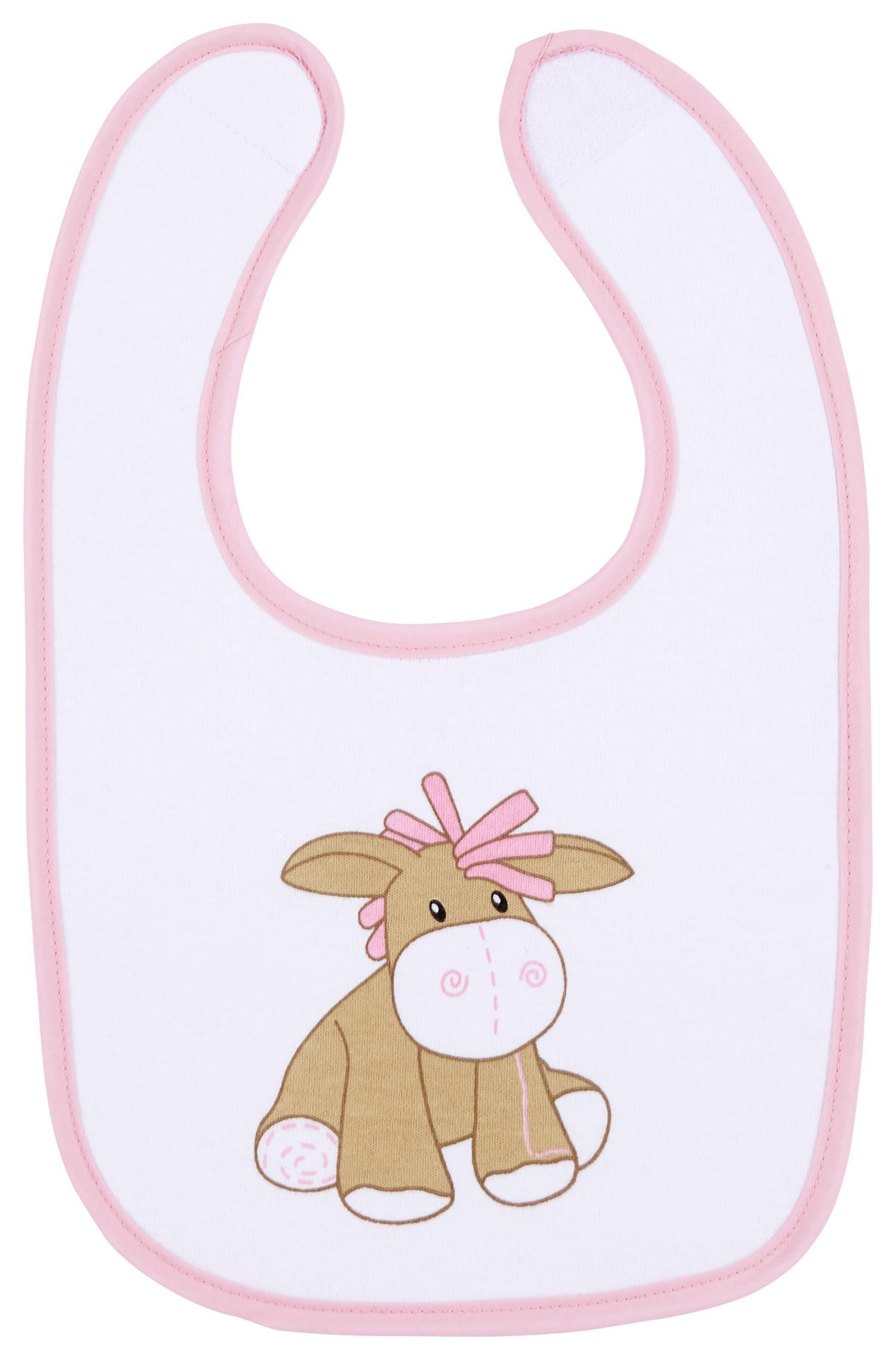 BRYNDÁČEK - bílá/růžová, Basics, textil (21/32cm) - My Baby Lou