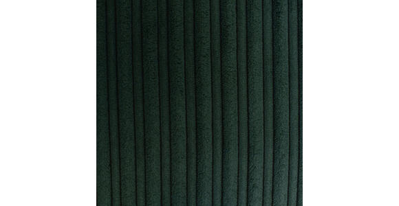 ECKSOFA Dunkelgrün Cord  - Dunkelgrün/Schwarz, KONVENTIONELL, Textil/Metall (276/173cm) - Carryhome