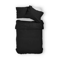 BETTWÄSCHE 140/200 cm  - Schwarz, Basics, Naturmaterialien (140/200cm)