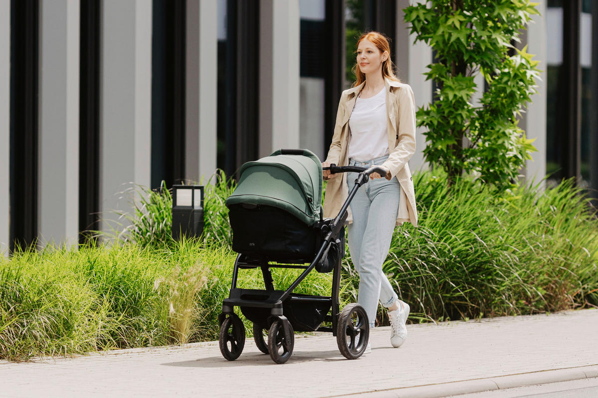 KOMBIKINDERWAGEN    - Anthrazit, Basics, Metall (57/110/108cm) - TFK