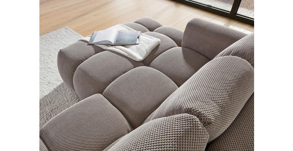 ECKSOFA Greige Flachgewebe - Greige/Schwarz, KONVENTIONELL, Kunststoff/Textil (174/274cm) - Carryhome