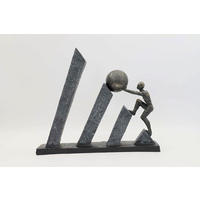 FIGÚRKA – ŽENA - čierny chróm, Basics, plast (32.4/7.4/27.2cm)