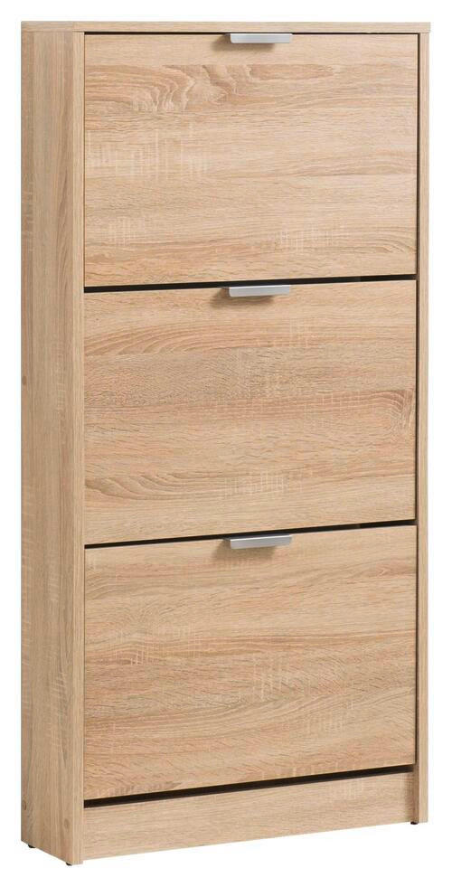 BILLENŐS CIPŐSSZEKRÉNY 58/119/18 cm  - Sonoma tölgy, Basics, faalapú anyag (58/119/18cm) - Boxxx