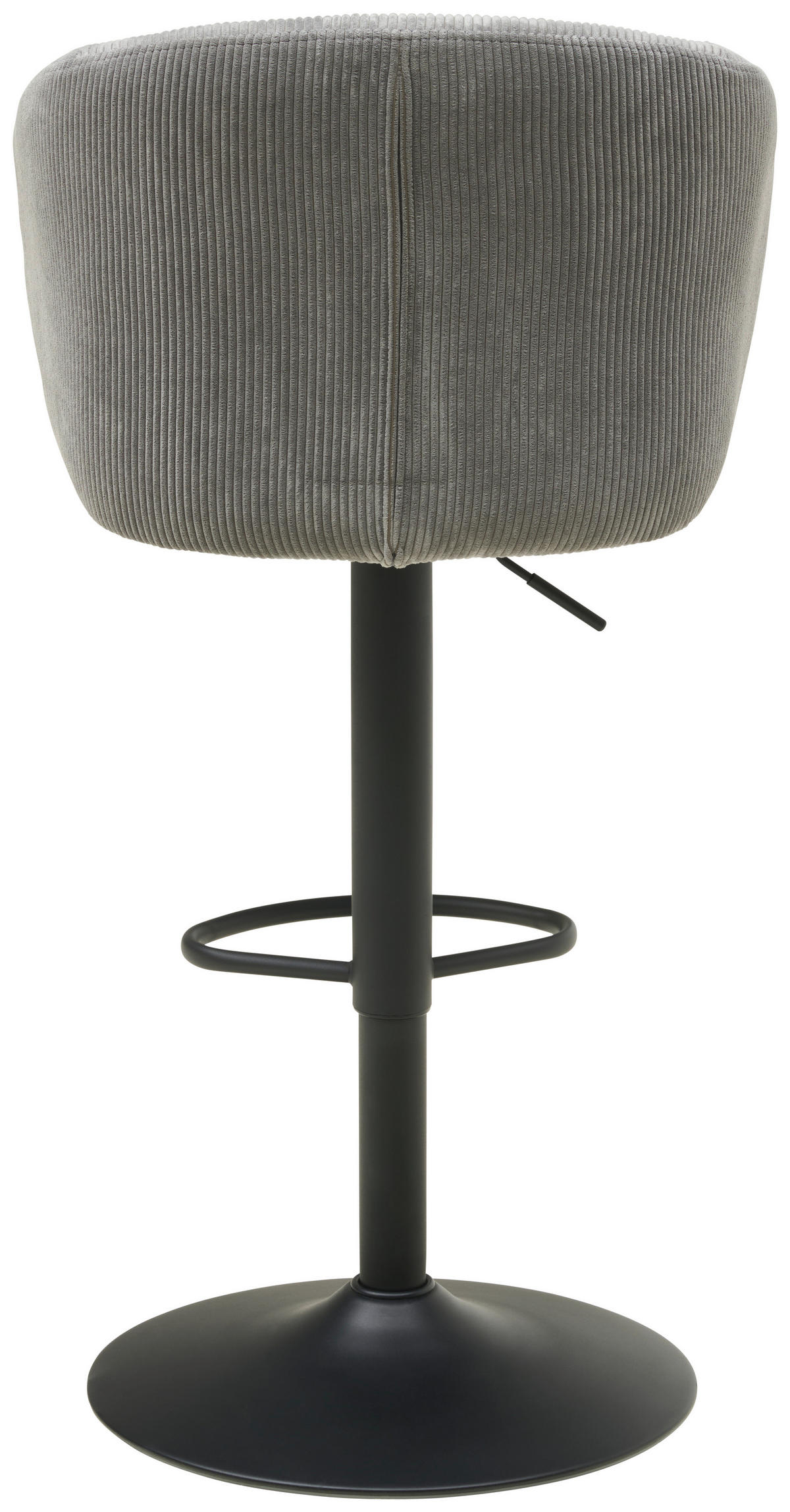 BARHOCKER in Metall, Textil Grau, Schwarz  - Schwarz/Grau, KONVENTIONELL, Textil/Metall (54/91-112/52cm) - MID.YOU