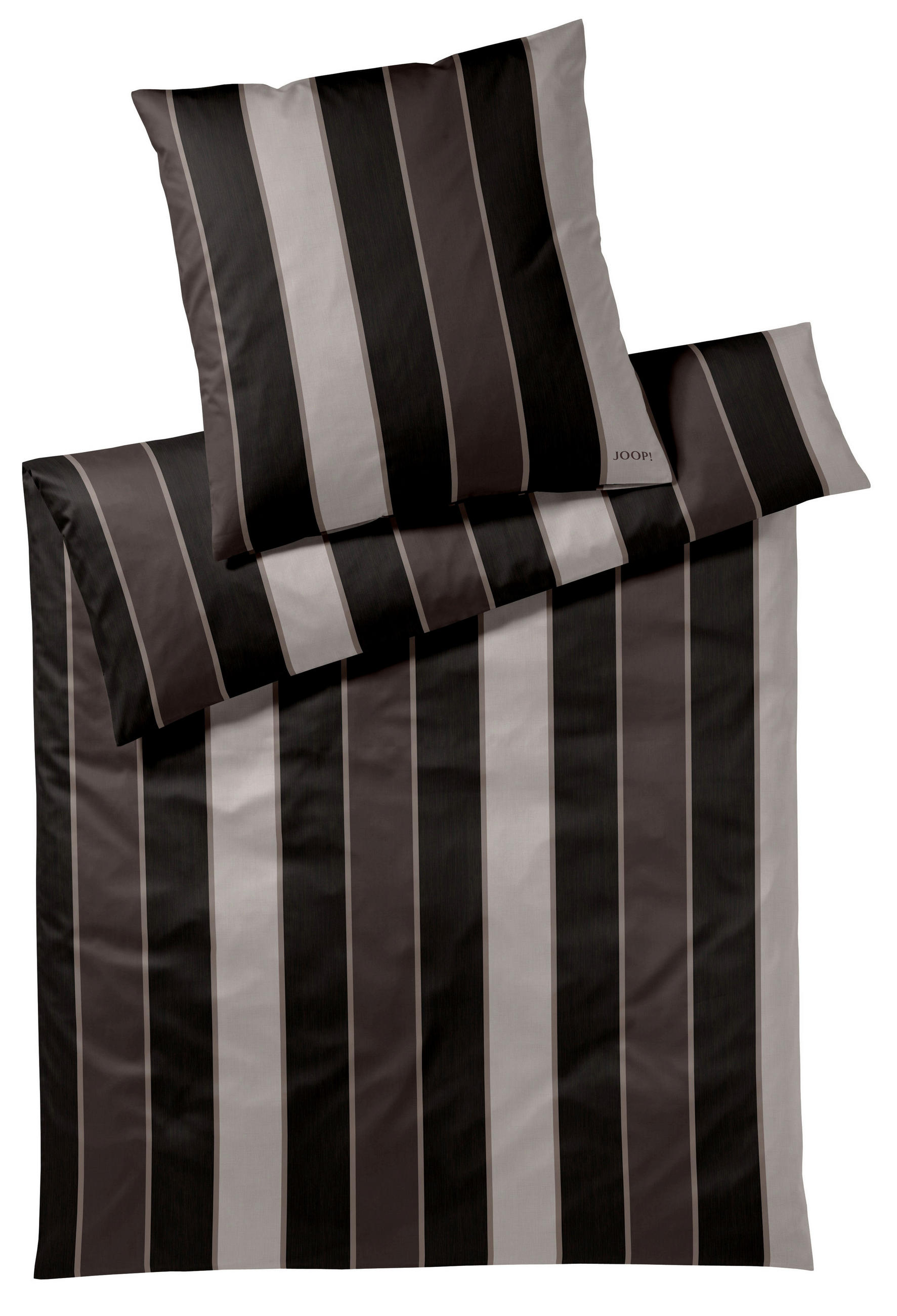 BETTWÄSCHE Makosatin 140/200 cm  - Schwarz, Basics, Textil (140/200cm) - Joop!