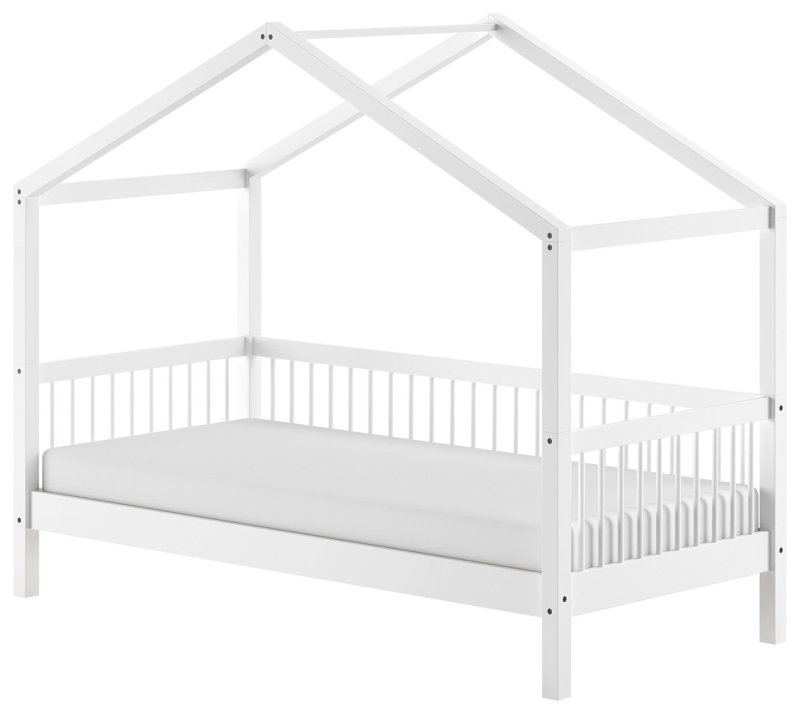 HAUSBETT Rollrost 90/200 cm  - Naturfarben/Weiß, MODERN, Holz (90/200cm) - MID.YOU