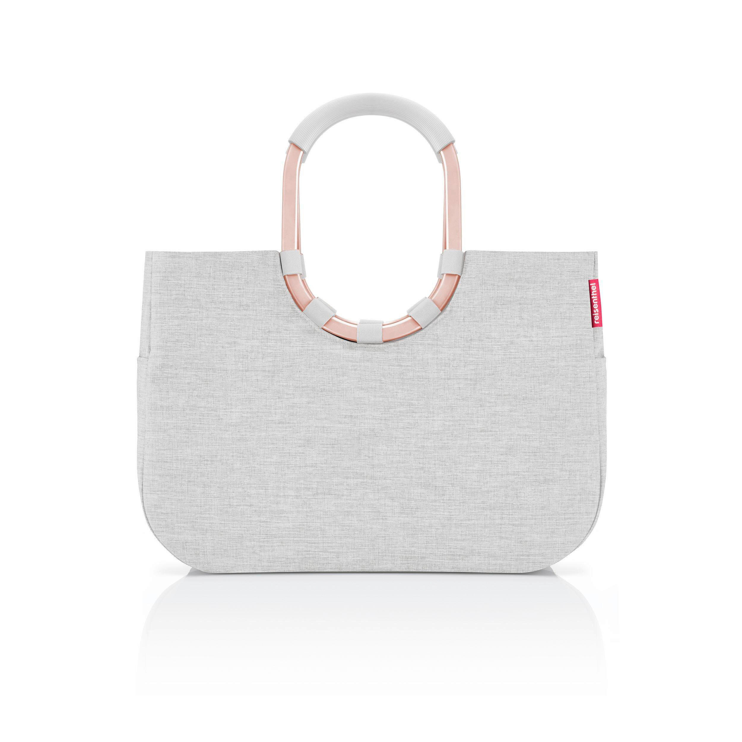 Reisenthel Einkaufskorb Loopshopper L frame twist sky rose Grau, Roségold 46x34.5x25 cm
